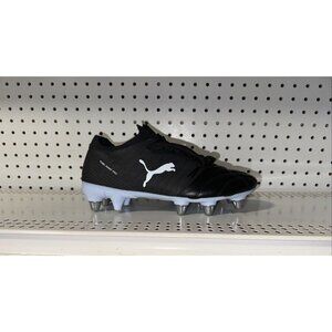 PUMA Avant Pro SG Mens Leather Rugby Cleats Boots Size 8 Black White